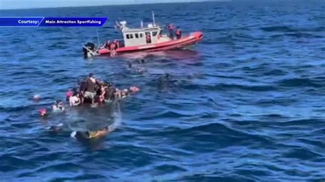 Coast Guard rescues 34 migrants after boat sinks off Florida Keys